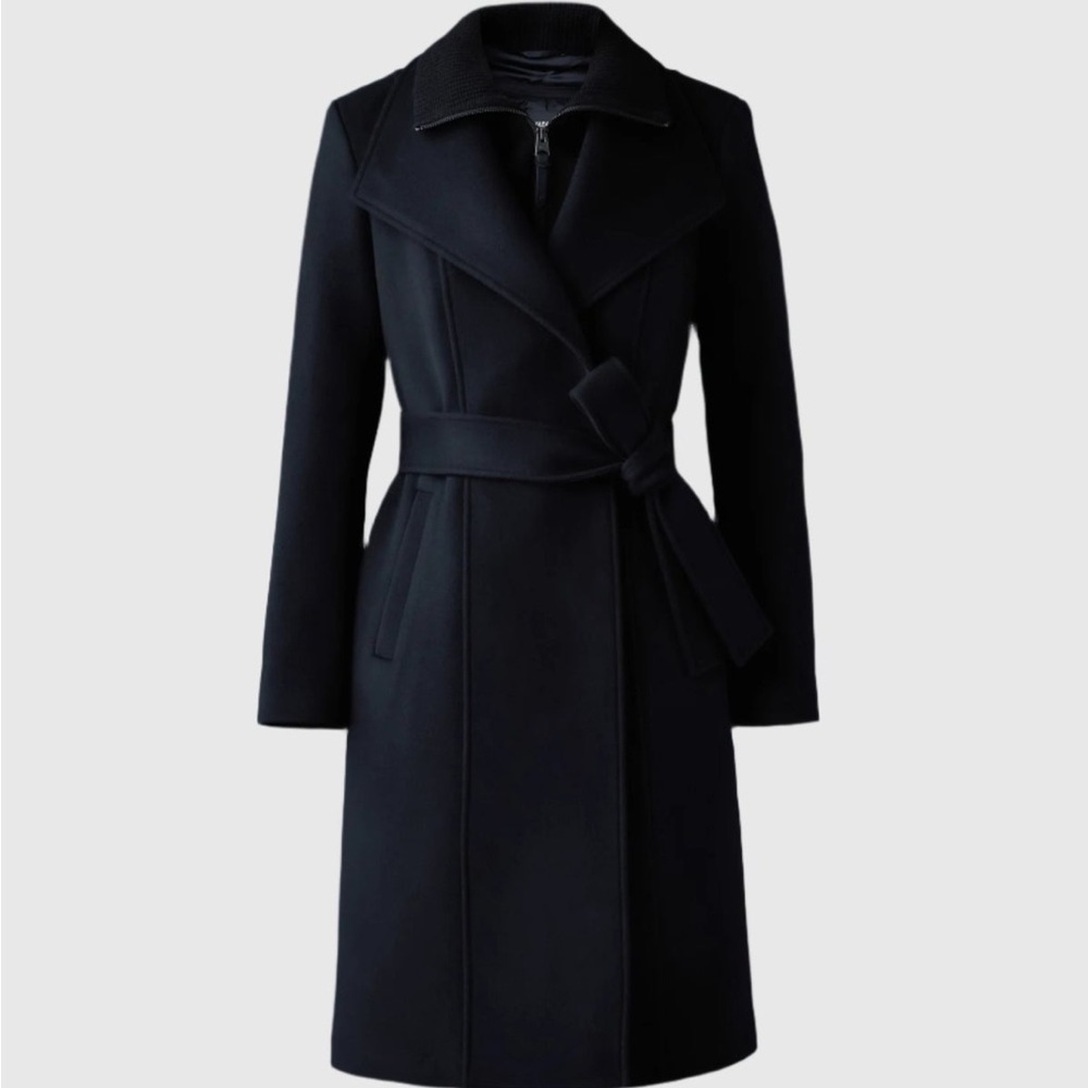 MACKAGE NORITA-ZZ BLACK M - BRAND NEW LASIES 2 in 1 WOOL COAT: